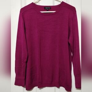 Spense Women's Size XXL Magenta Long Sleeve Sweater